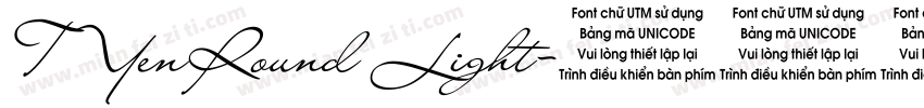 TYenRound Light字体转换